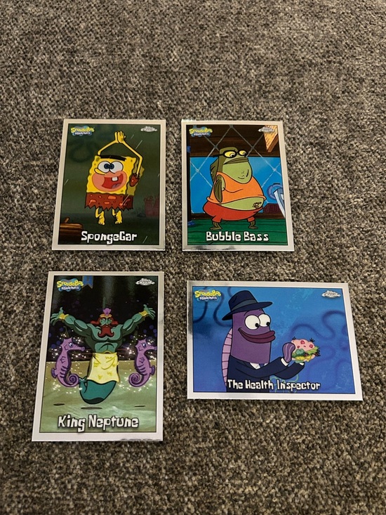 Topps Other - Topps Chrome SpongeBob SquarePants Character Base Cards- 25th Anniversary